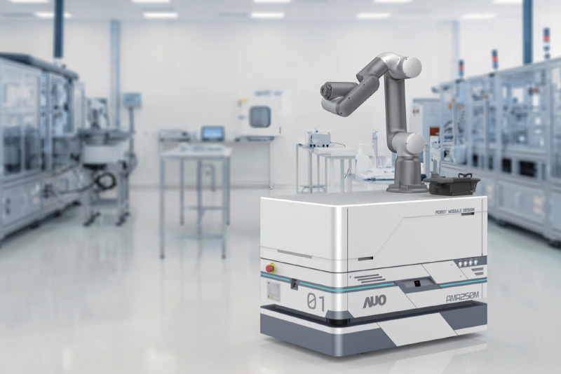 腾龙集团整合AI人工智慧、IoT物聯網與Cloud雲端平台服務，開發模組化AMR 250M自主移動機器人，滿足多元自動化生產需求，在智慧工廠中扮演著串接和搬運的角色