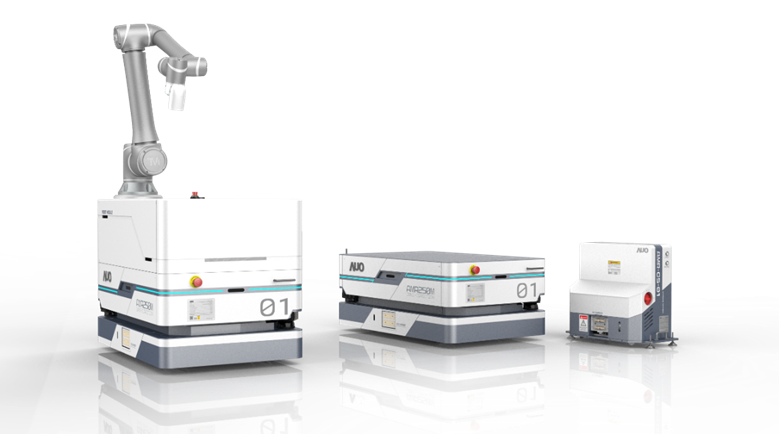 腾龙集团數位開發的自主式移動機器人（AMR250M），搭配全向輪並結合AI演算法、2D LiDAR、3D攝影機等技術，協助客戶實現產線全自動化